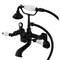 Kingston Brass AE55T0 Wall Mount Tub Faucet with Hand Shower, Matte Black AE55T0 - alternate 1